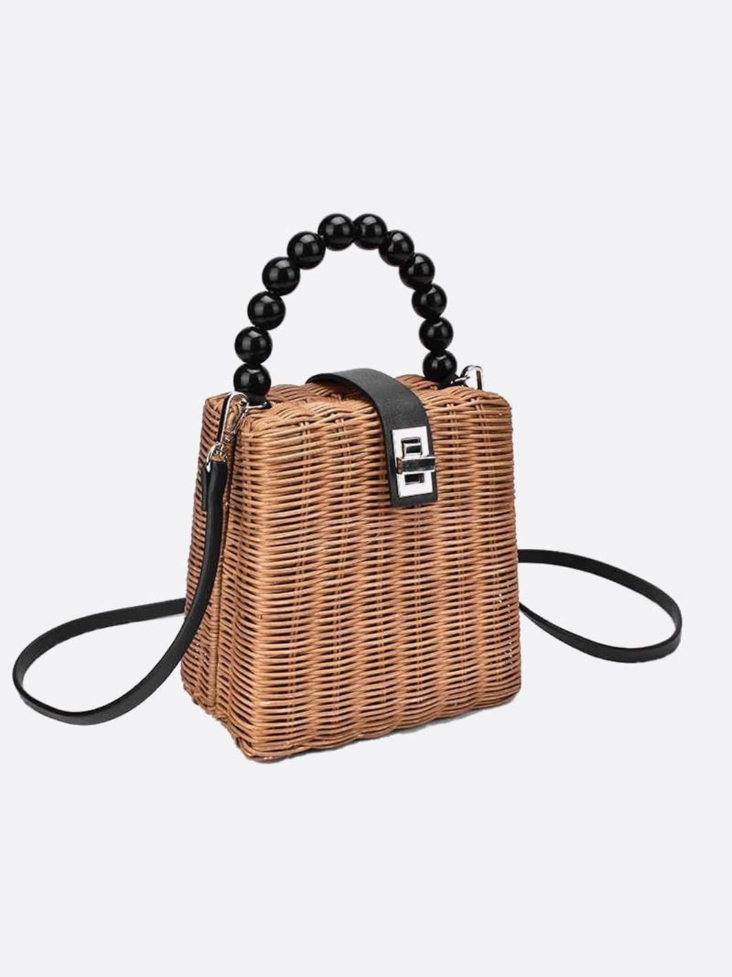 Rattan handbag