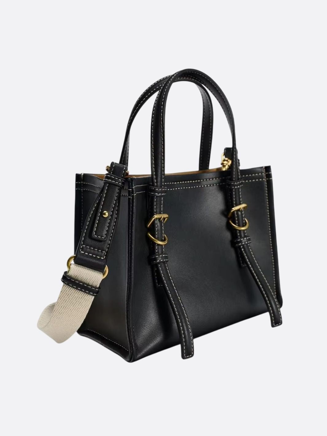 Vegan Square Leather Handbag