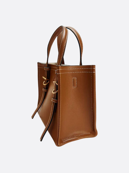 Vegan Square Leather Handbag
