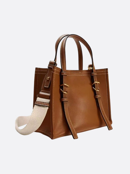 Vegan Square Leather Handbag