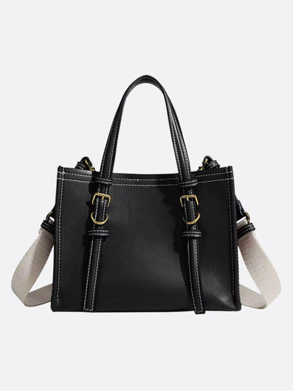 Vegan Square Leather Handbag