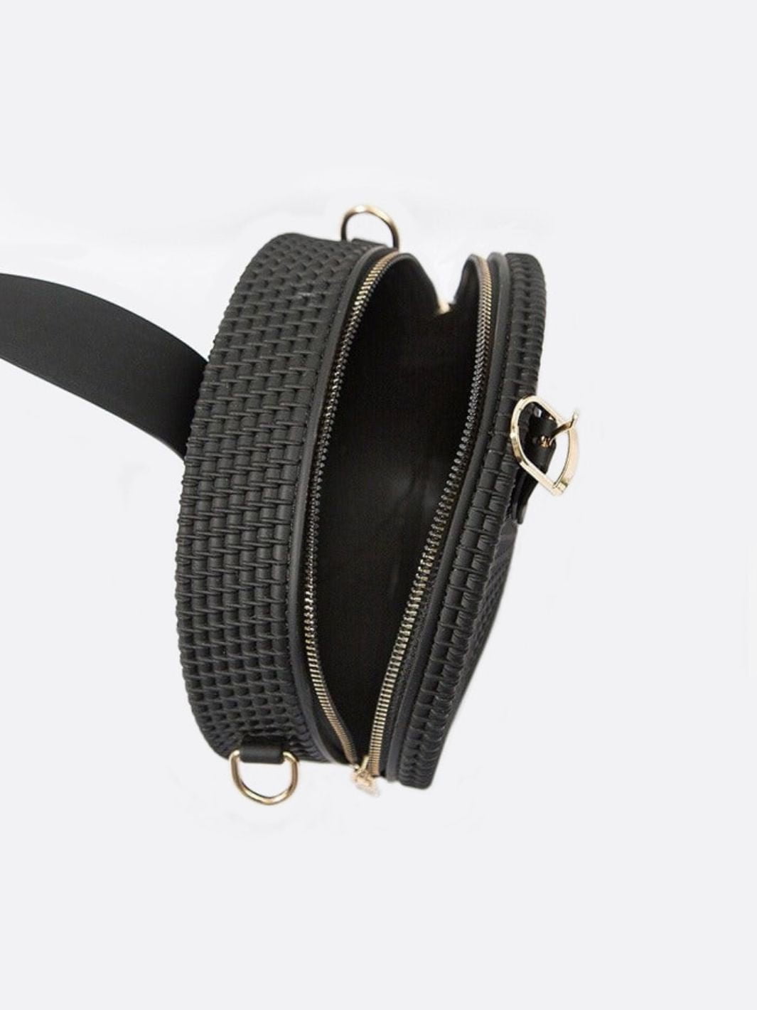 Round Vegan Leather Handbag