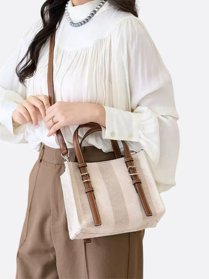 Eco-Friendly Two-Tone Handbag