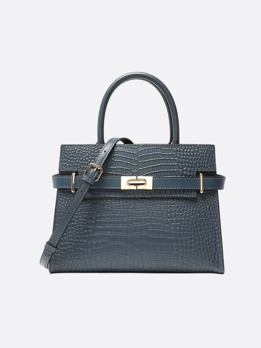 Crocodile Trapeze Handbag