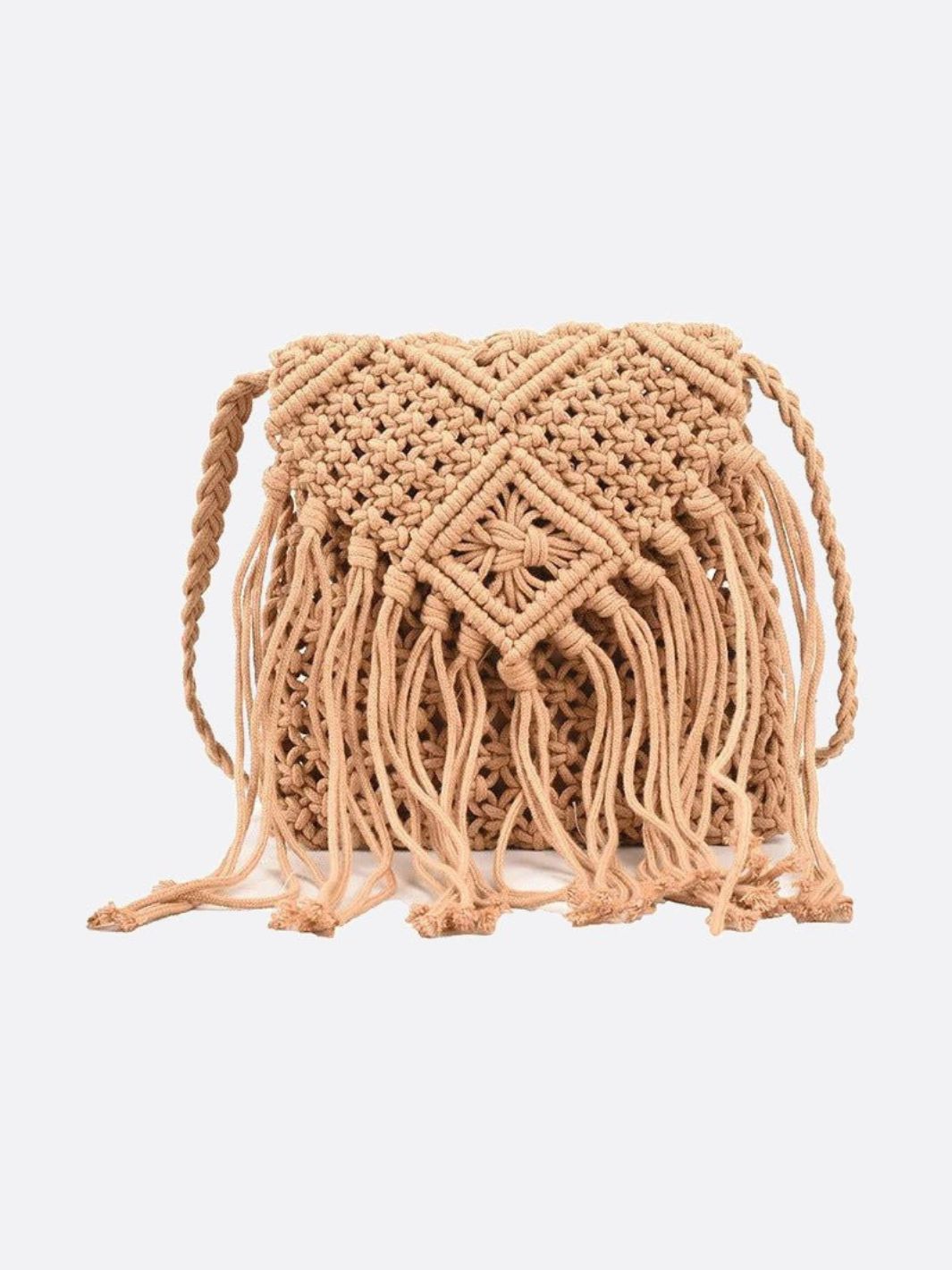 Macrame shoulder bag
