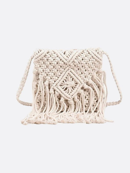 Macrame shoulder bag