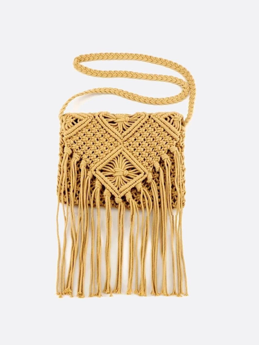 Macrame shoulder bag