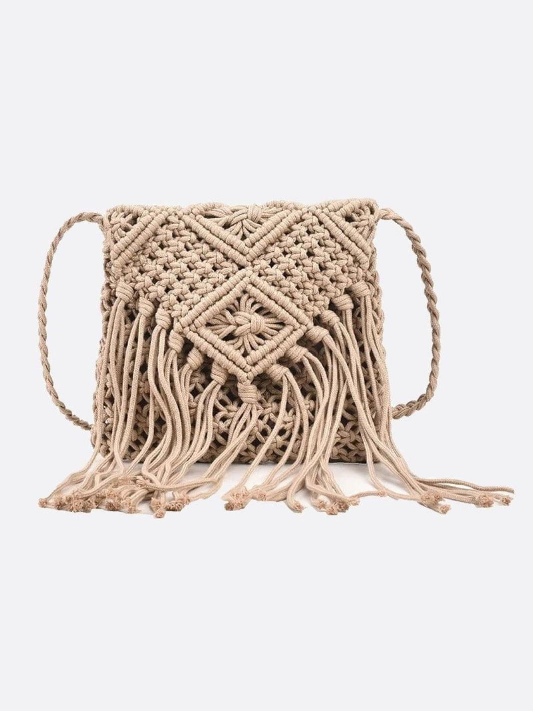 Macrame shoulder bag