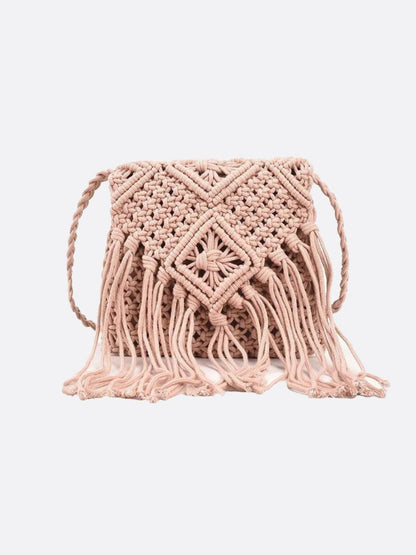 Macrame shoulder bag
