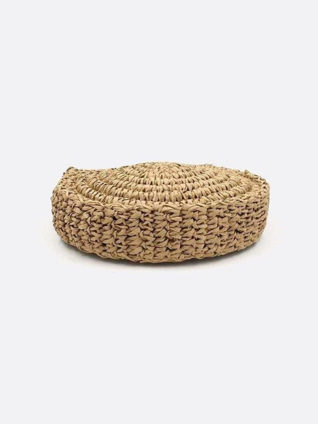 Chic Summer Round Straw Crossbody Bag