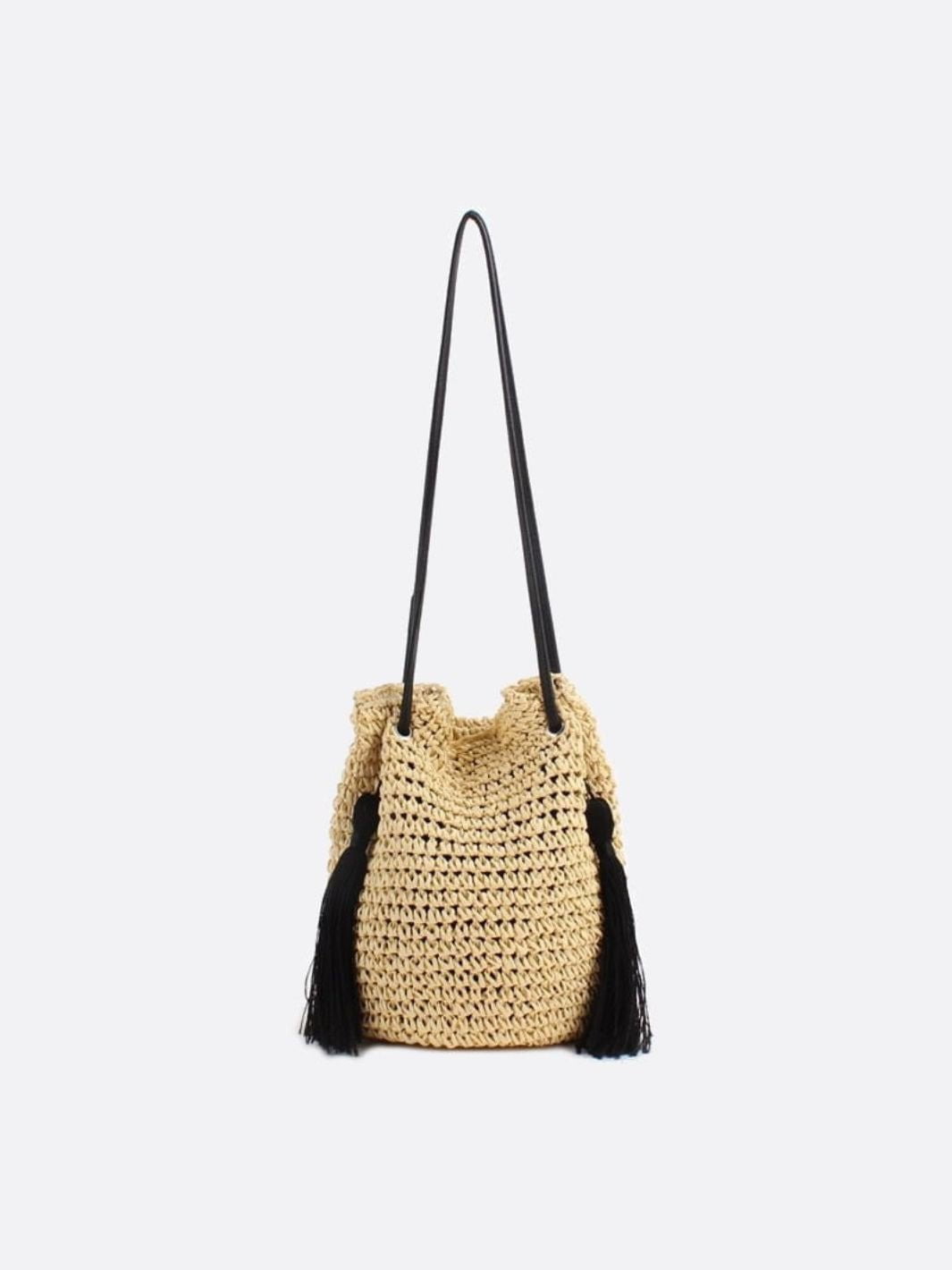 Straw purse bag