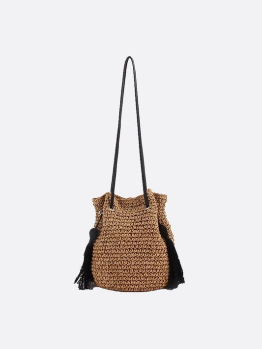 Straw purse bag