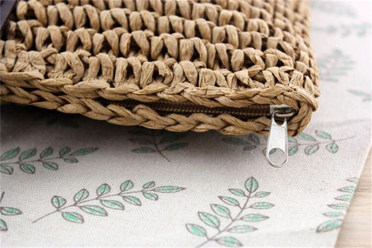 Large straw tote bag