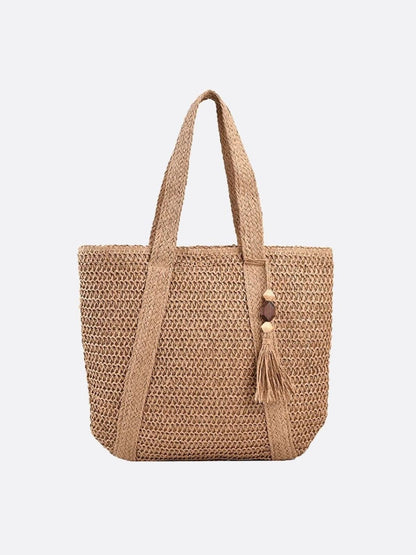 Straw tote bag