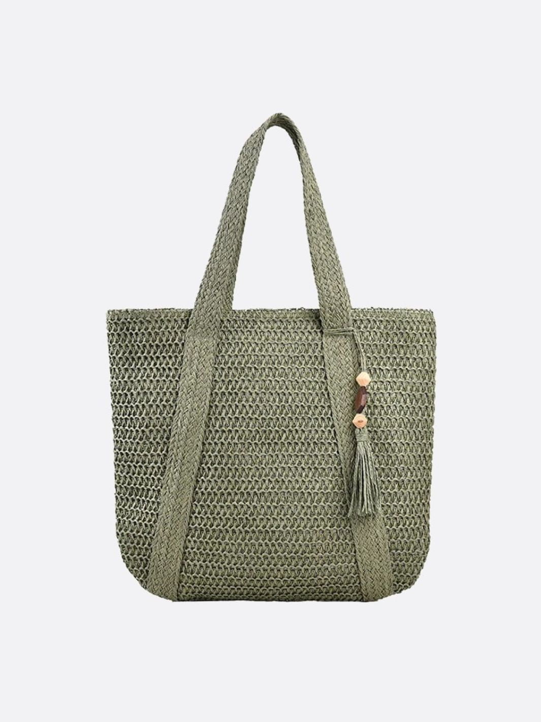Straw tote bag