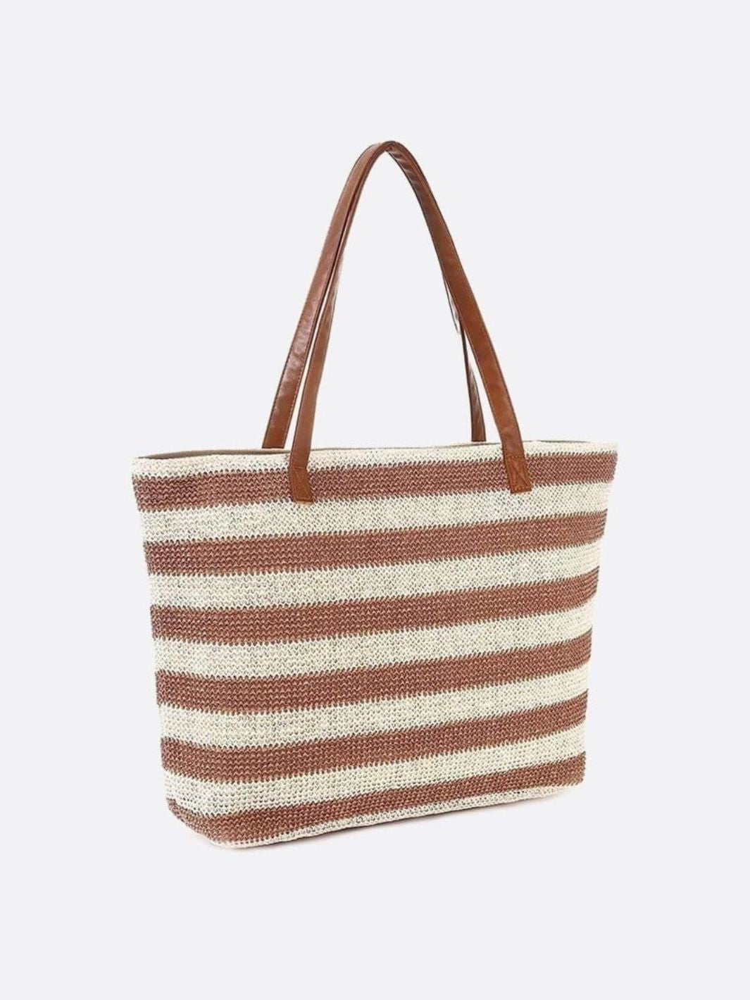 Striped tote bag