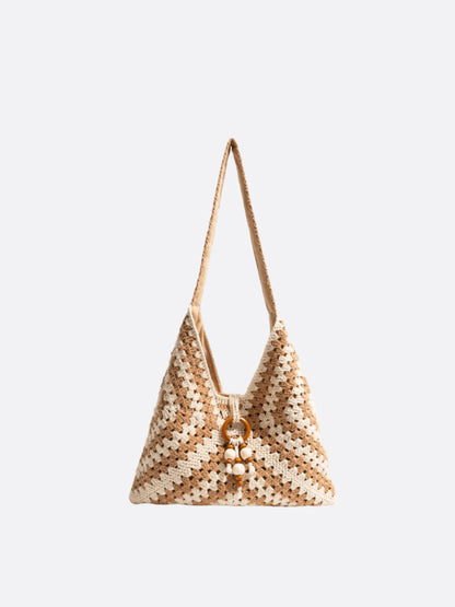 Boho Crochet Cotton Shoulder Bag