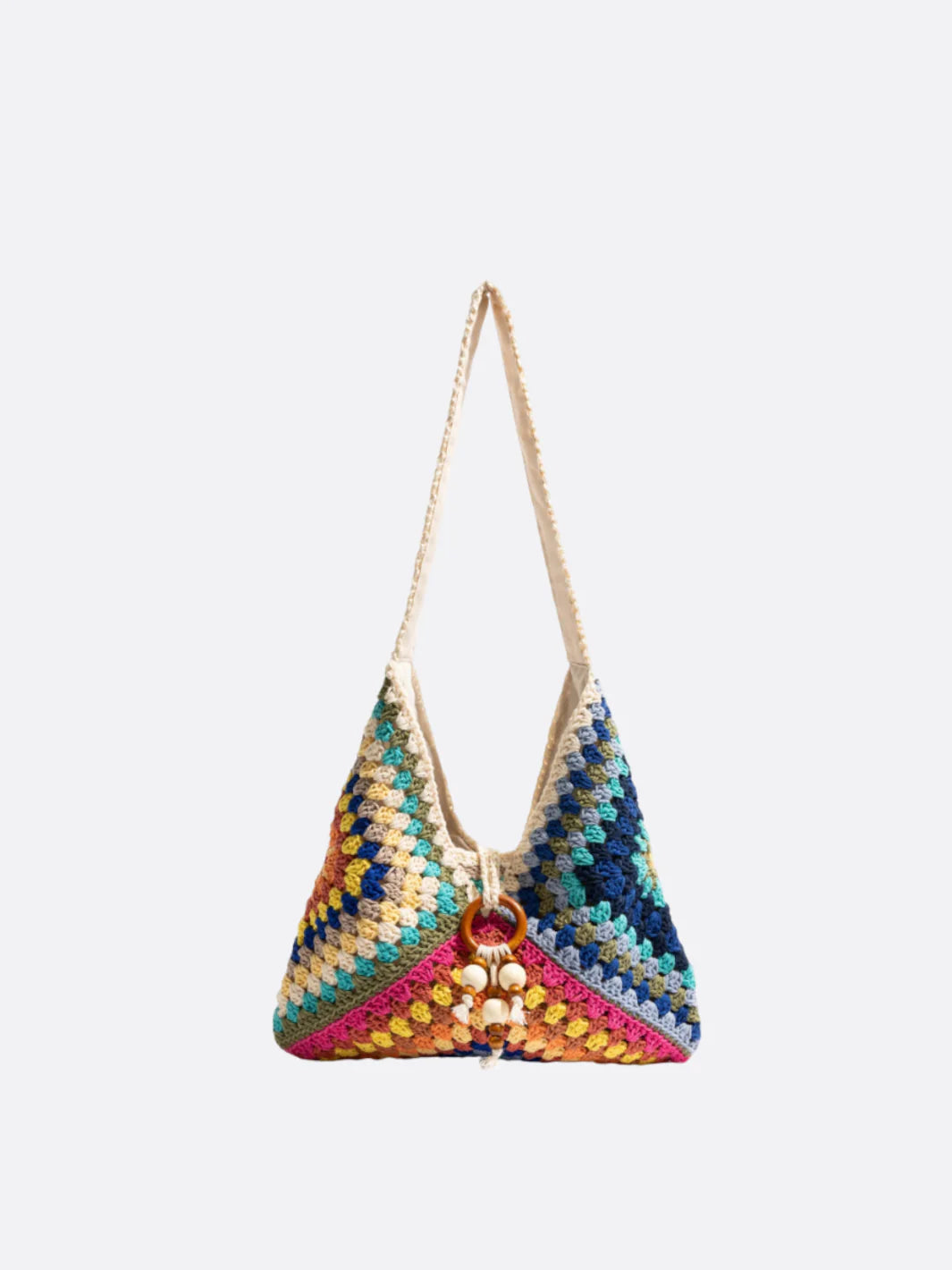 Boho Crochet Cotton Shoulder Bag