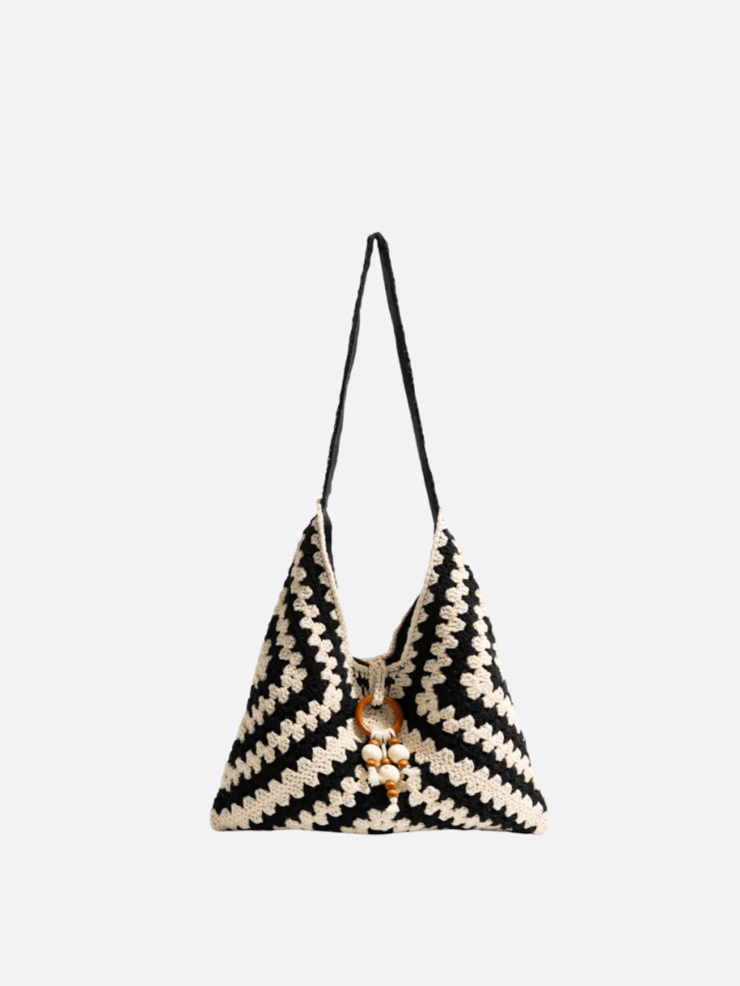 Boho Crochet Cotton Shoulder Bag