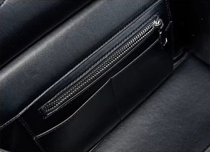 Crocodile-Effect Leather Bag