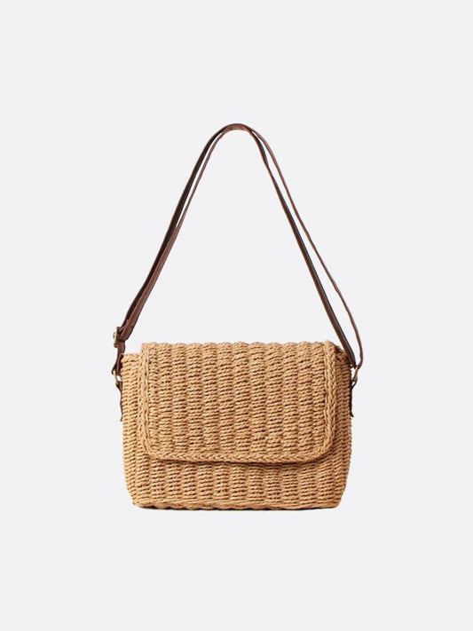 Rectangular straw bag
