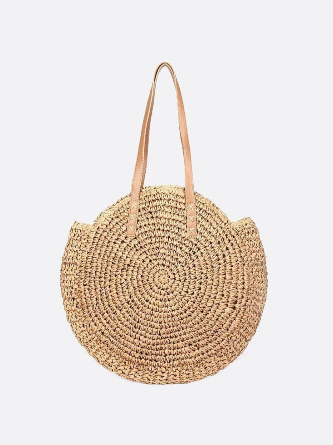 Straw shoulder bag