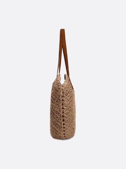 Straw tote bag