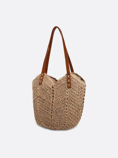 Straw tote bag