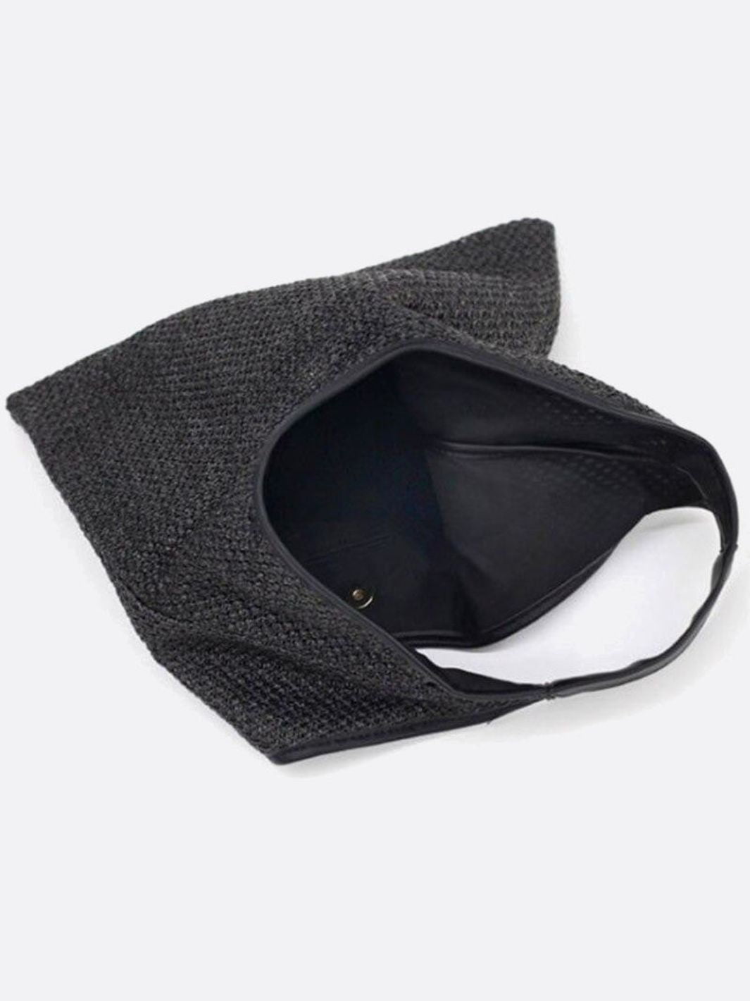 Soft Raffia Shoulder Tote Bag