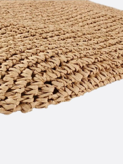 Raffia fringe bag