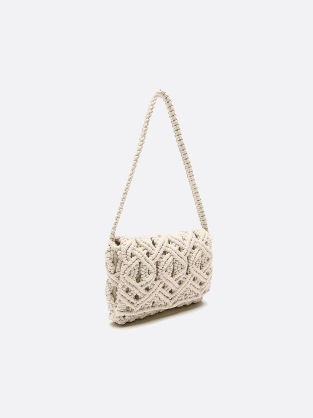 Macrame and crochet bag
