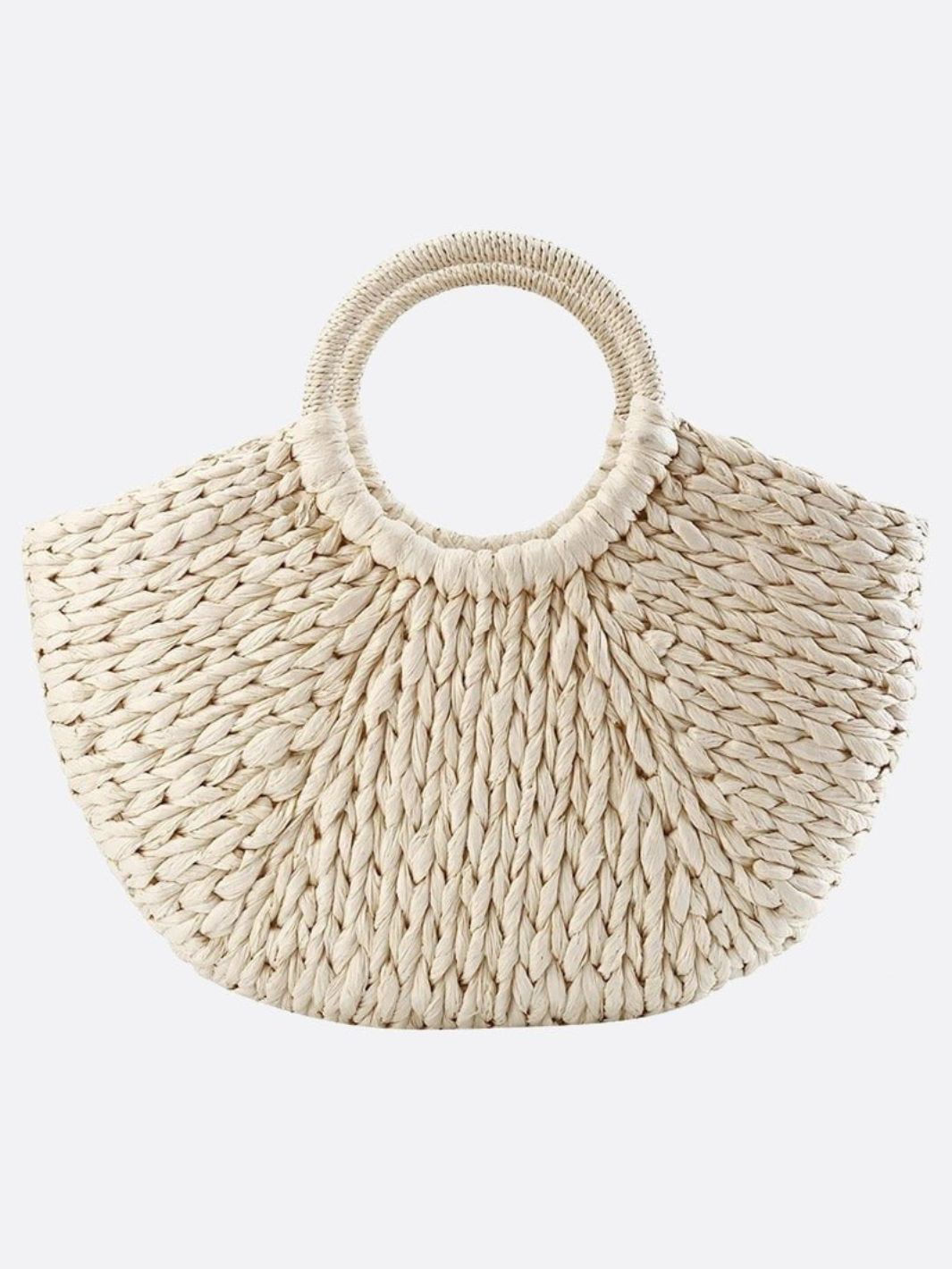 White wicker bag