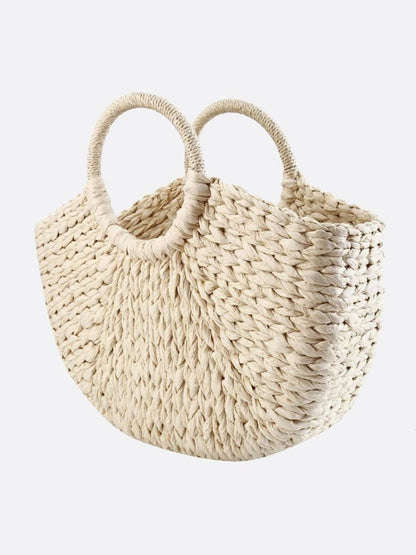 White wicker bag