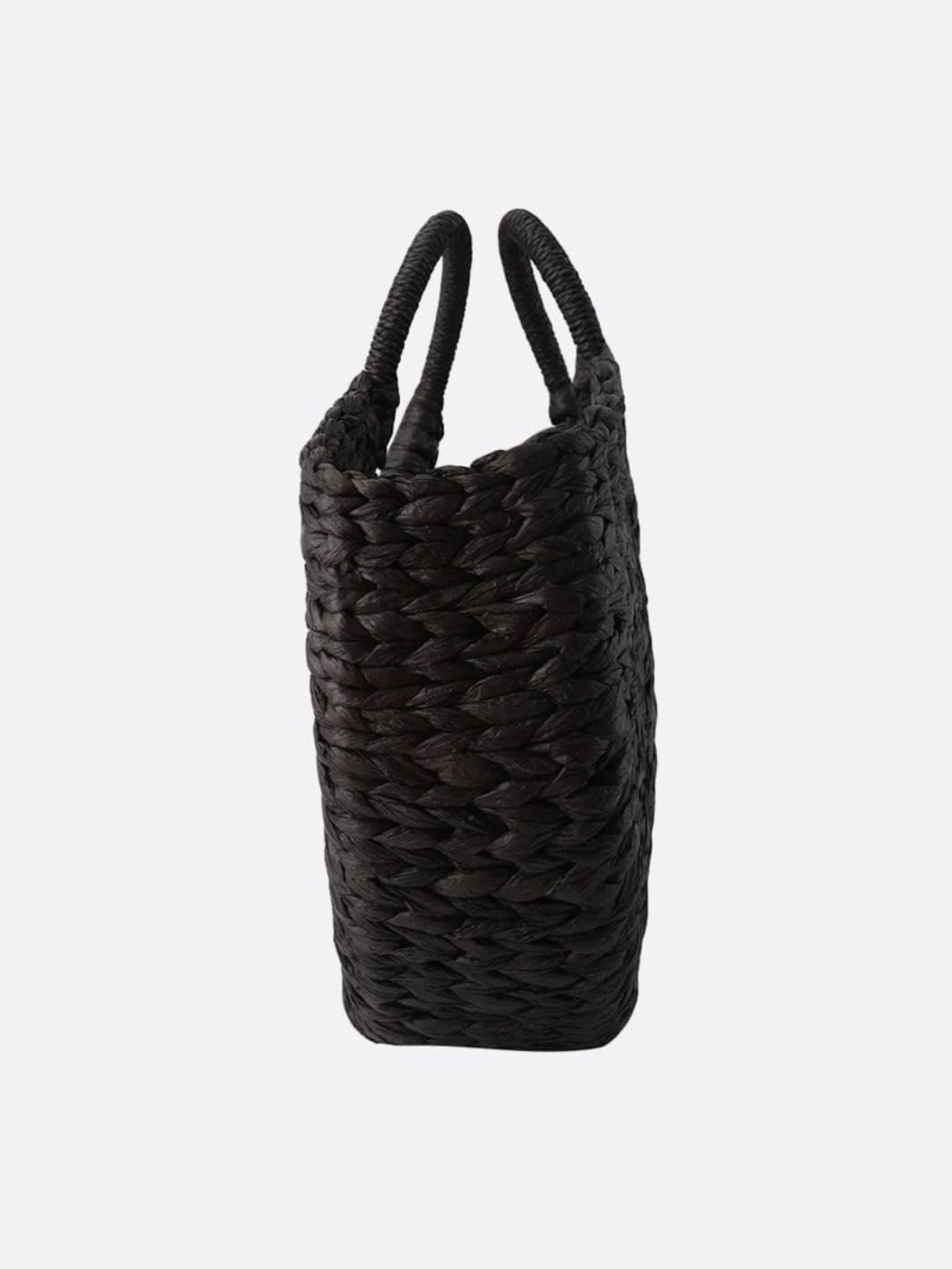 Black wicker bag