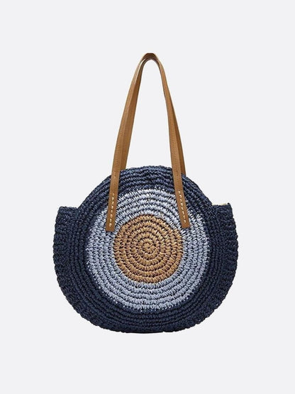 Colored straw bag