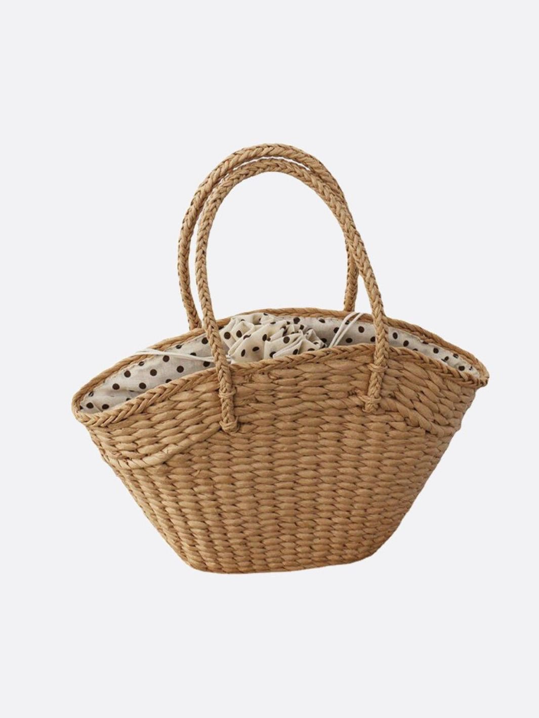 Wicker basket bag