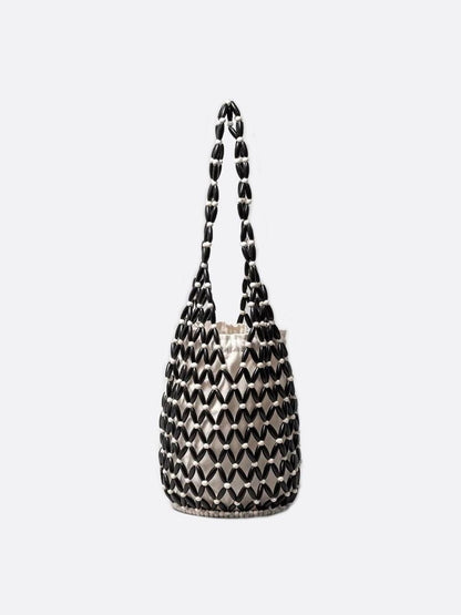 Wooden bead bag