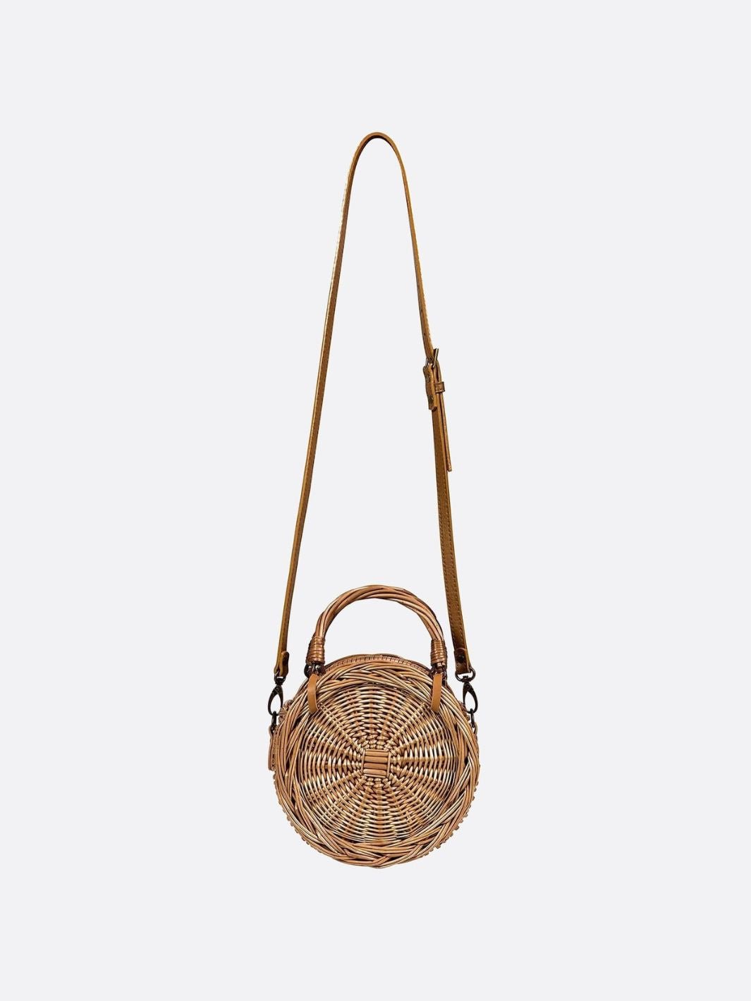 Bali Round Rattan Crossbody Bag