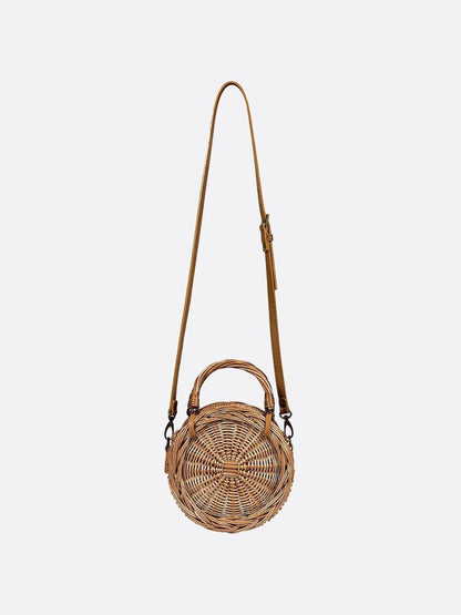 Bali Round Rattan Crossbody Bag