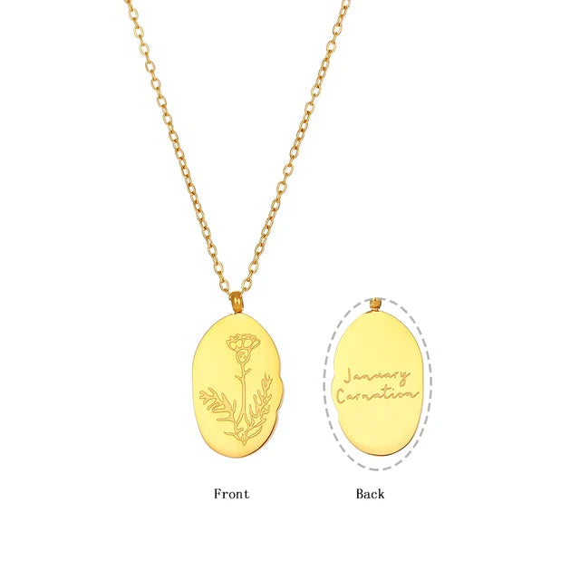 Collier à breloques fleurs