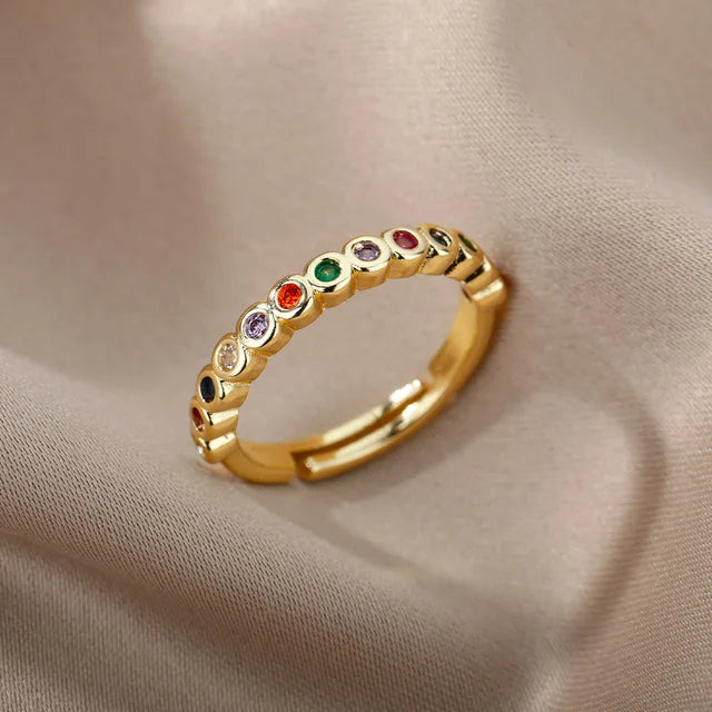 Liliane | Bagues glamour colorées