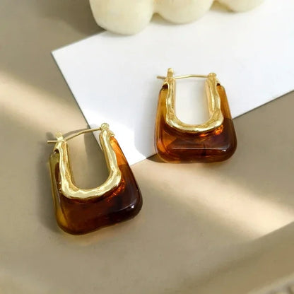 Faustine | Boucles d'oreilles en pierre transparente