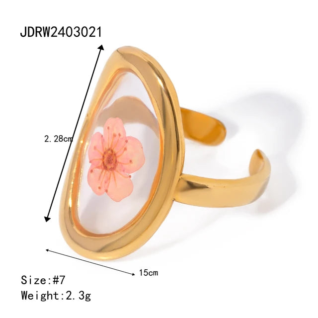 Bague Fleur Rétro